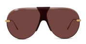 Ottica Mondello Roma - Loewe - LW40192U0030S - SLIM RED AVIATOR RIMLESS SUNGLASSES - Acetate, metal - shape Aviator - red - EYEWEAR - SUNGLASSES - Donna,Women - lens red - Made In Italy
