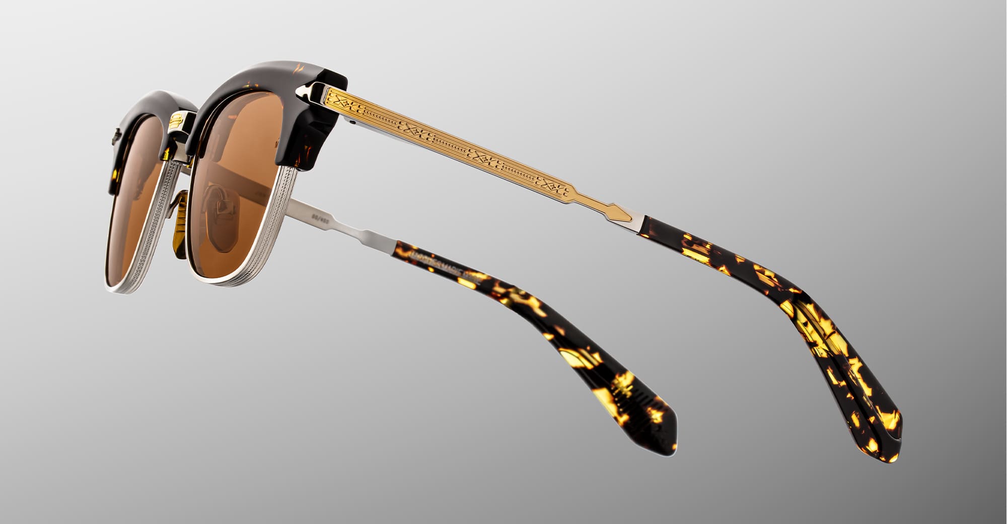 Ottica Mondello Roma - Jacques Marie Mage - JMMTQ-H14 - SARTRE - TOKYO - Acetate, titanium - shape Wellington - Tortoise - EYEWEAR - SUNGLASSES - Unisex,Uomo,Donna,Women,Men - lens Brown - Made In Japan