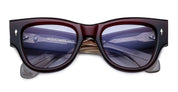 Ottica Mondello Roma - Jacques Marie Mage - JMMEH-14N - CHELSEA - CHERRY - Acetate - shape Round - red - EYEWEAR - SUNGLASSES - Donna,Women - lens lavender - Made In Japan