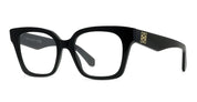 Ottica Mondello Roma - Loewe - LW50115I51001 - Anagram Black Geometric Eyeglasses - Acetate - shape  - Black - EYEWEAR - EYEGLASSES - Donna,Women - lens  - Made In Italy