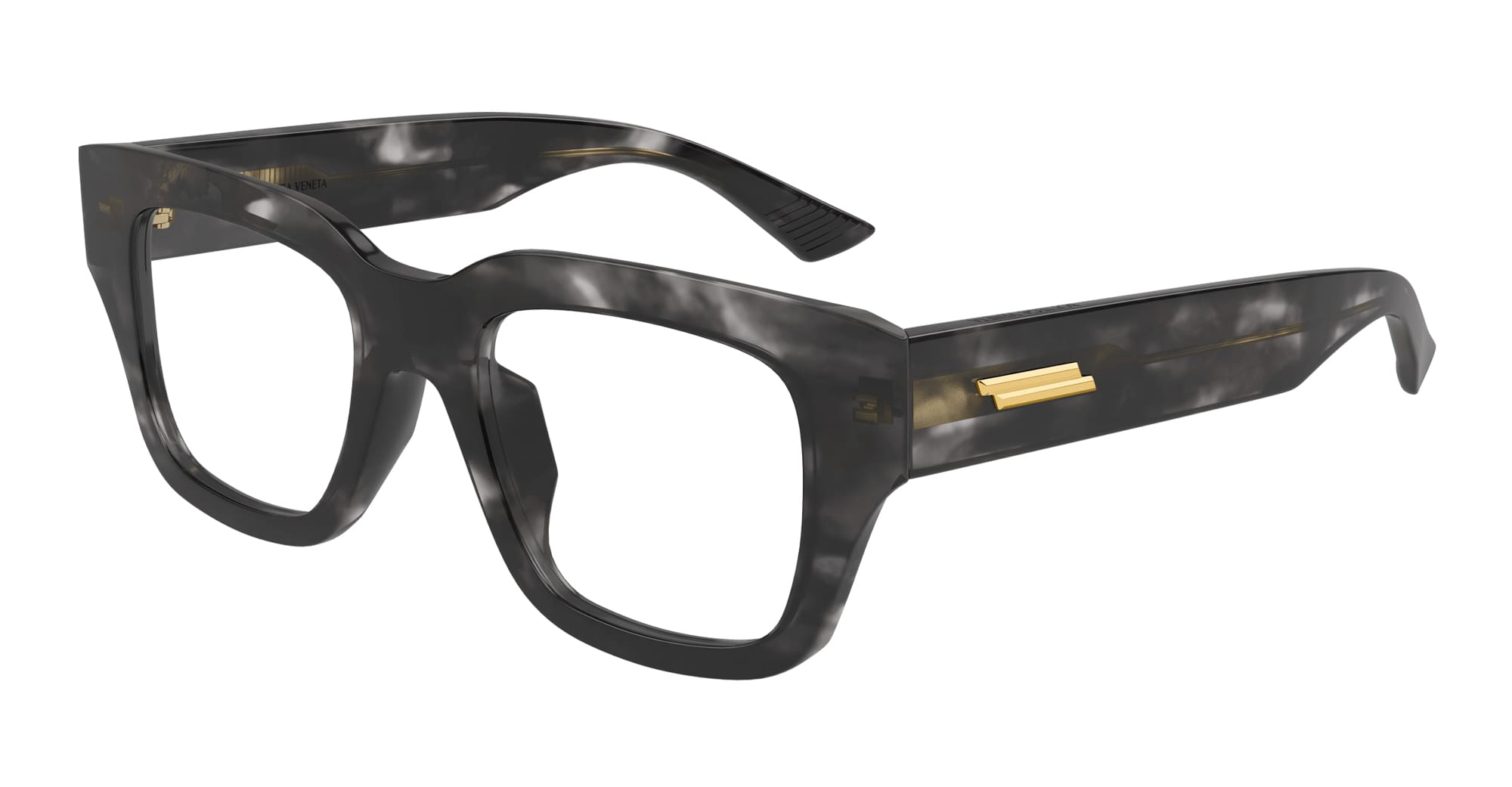 Ottica Mondello Roma - Bottega Veneta - BV1361O-006 - BV1361O-006 - BLACK RX - Acetate - shape Squared - Black - EYEWEAR - EYEGLASSES - Unisex,Uomo,Donna,Women,Men - lens Clear - Made In Japan