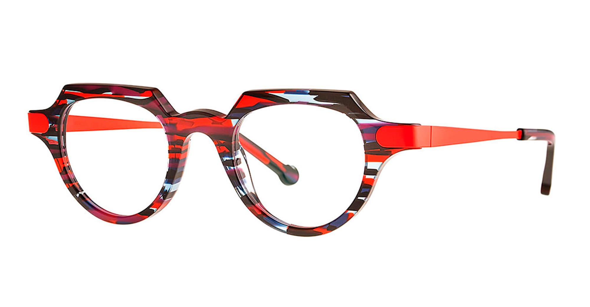  RED ECAIL RX - Titanium - shape  - red - EYEWEAR - EYEGLASSES - Unisex,Uomo,Donna,Women,Men - lens  - Made In Belgium