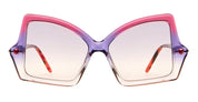 Ottica Mondello Roma - Kuboraum - KRSP30NEON0000VO - MASK P30 NE - NEON - Acetate - shape Butterfly - pink - EYEWEAR - SUNGLASSES - Unisex,Uomo,Donna,Women,Men - lens purple gradient - Made In Italy