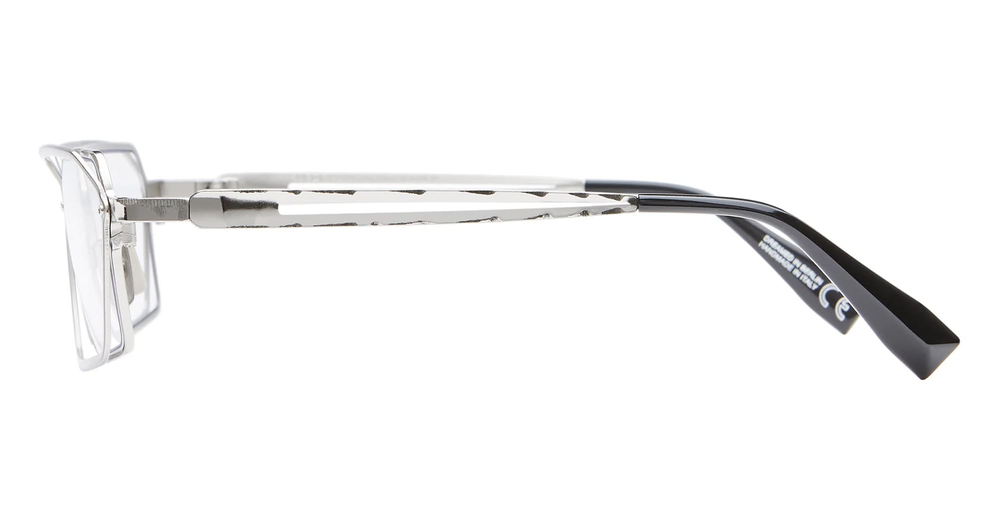 Ottica Mondello Roma - Kuboraum - KROH15SI000000OP - MASK H15 - SILVER RX - Metal - shape Squared - Silver - EYEWEAR - EYEGLASSES - Unisex,Uomo,Donna,Women,Men - lens Clear - Made In Italy