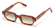 Ottica Mondello Roma - John Dalia - P06-C123 - PROJECT 06 - C123 Cognac / Rose Gold - Acetate - shape Squared - brown - EYEWEAR - SUNGLASSES - Unisex,Uomo,Donna,Women,Men - lens Gradient green - Made In France