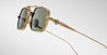 Ottica Mondello Roma - Jacques Marie Mage - JMMDVR-40 - LAST FRONTIER VI - DEAVER - GOLD - Titanium - shape Rectangular - Gold - EYEWEAR - SUNGLASSES - Uomo,Men - lens Green - Made In Japan