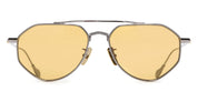 Ottica Mondello Roma - Cutler and Gross - GFSN-017-54-01 - THE GREAT FROG - LYNOTT - GUNMETAL - Titanium - shape Aviator - grey - EYEWEAR - SUNGLASSES - Unisex,Uomo,Donna,Women,Men - lens orange - Made In Japan