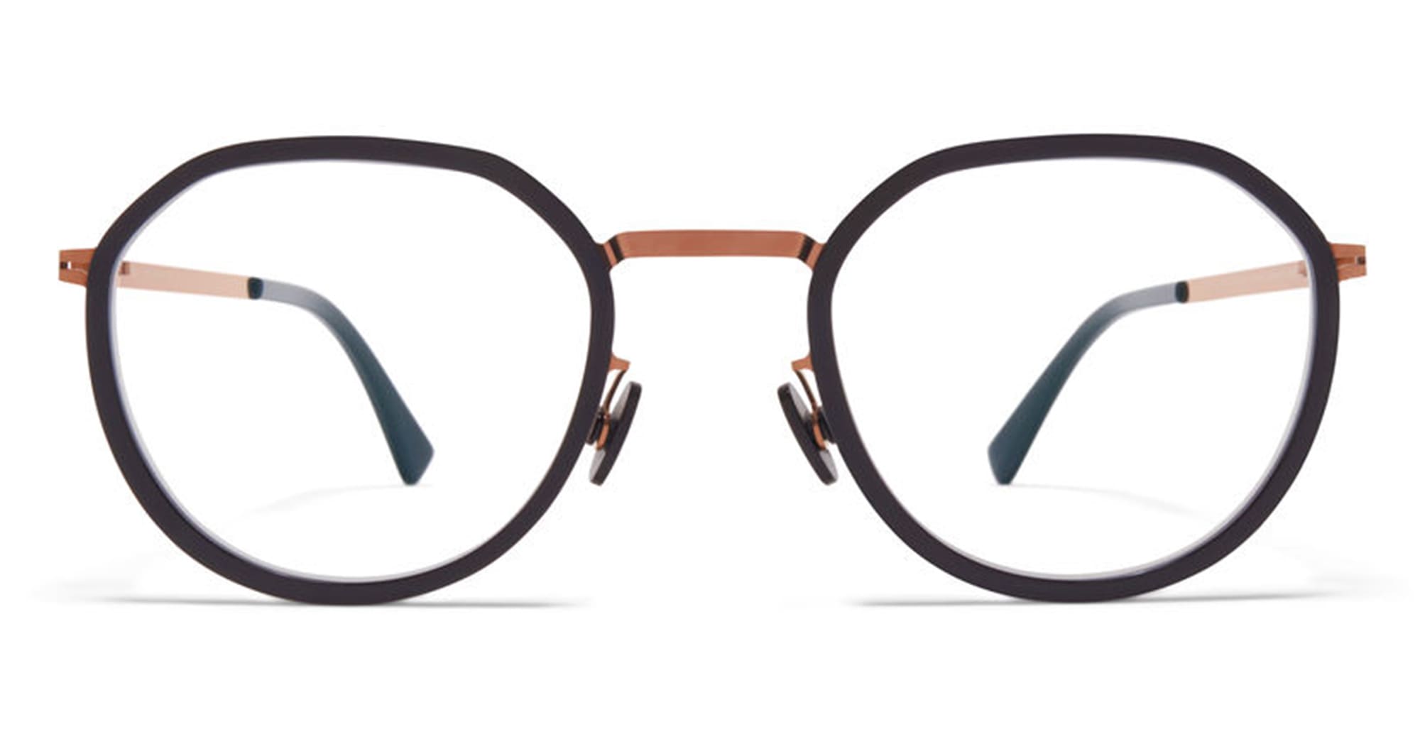 Ottica Mondello Roma - Mykita - 10016410 - JUSTUS - A37 - SHINY COPPER / CLEAR BLACK RX - stainless steel - shape Round - brown - EYEWEAR - EYEGLASSES - Unisex,Uomo,Donna,Women,Men - lens Clear - Made In Germany