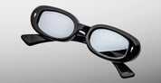 Ottica Mondello Roma - Jacques Marie Mage - JMMBES-K3 - BESSET - BLACK MIRROR - Acetate - shape Oval - Black - EYEWEAR - SUNGLASSES - Donna,Women - lens silver - Made In Japan