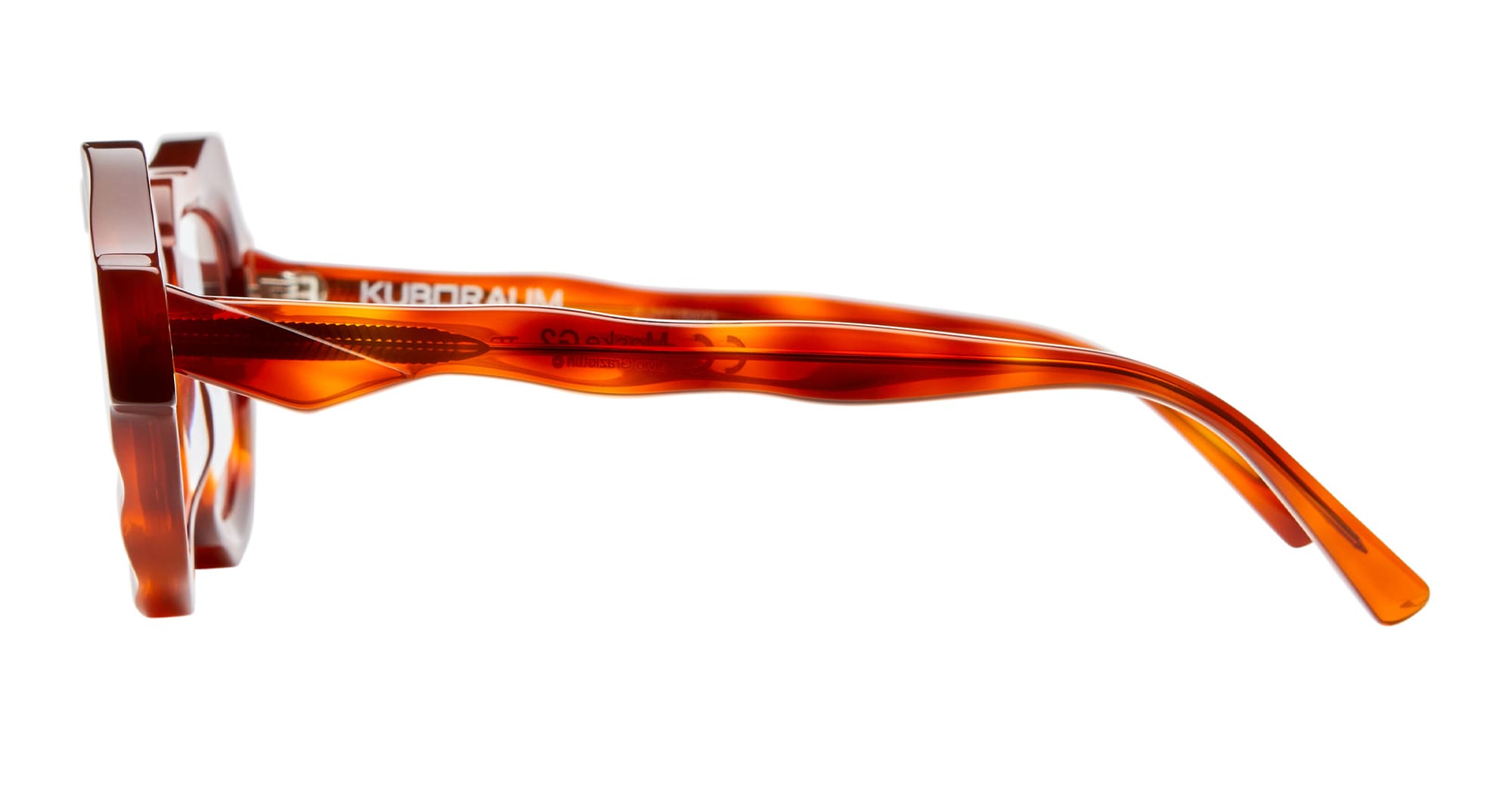 Ottica Mondello Roma - Kuboraum - KRO0G2TR000000OP - MASK G2 - TORTOISE RX - Acetate - shape  - Tortoise - EYEWEAR - EYEGLASSES - Donna,Women - lens Clear - Made In Italy