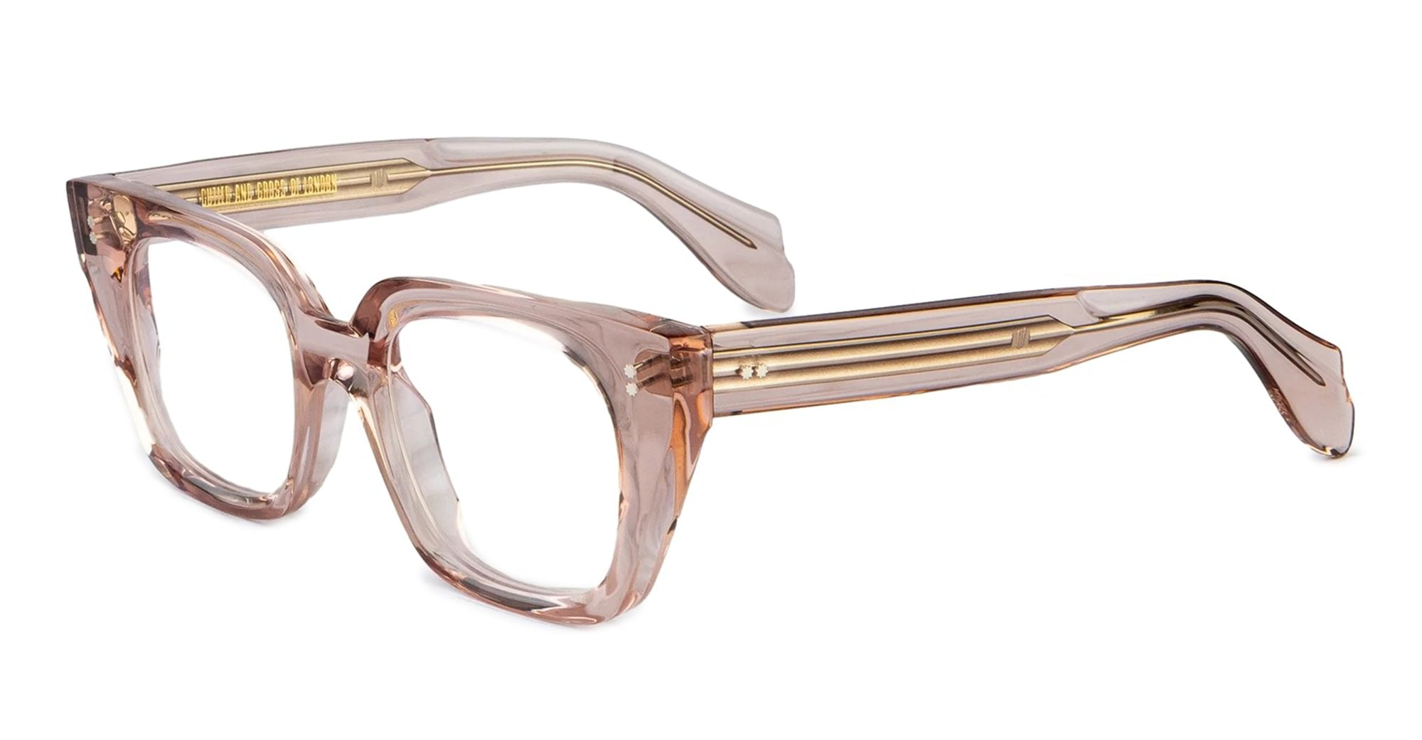 Ottica Mondello Roma - Cutler and Gross - CGOP-1411-48-06 - 1411 - DUSK RX - Acetate - shape Cat-eye - pink - EYEWEAR - EYEGLASSES - Donna,Women - lens Clear - Made In Italy