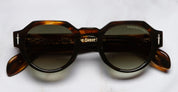 Ottica Mondello Roma - Cutler and Gross - GFSN-006-48-02 - THE GREAT FROG - LUCKY DIAMOND I - HAVANA - acetate, silver - shape Panto - Havana - EYEWEAR - SUNGLASSES - Unisex,Uomo,Donna,Women,Men - lens Gradient grey - Made In Italy