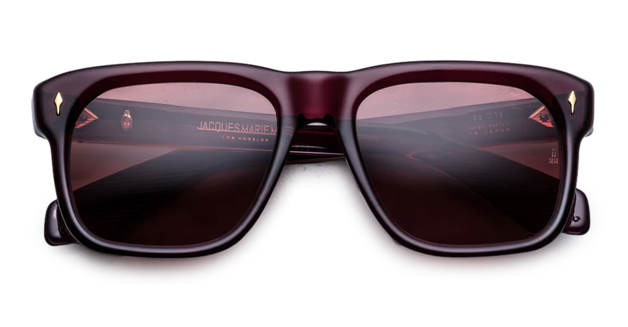 Ottica Mondello Roma - Jacques Marie Mage - JMMYV-18M - YVES - AMARENA - Acetate - shape Squared - red - EYEWEAR - SUNGLASSES - Unisex,Uomo,Donna,Women,Men - lens red - Made In Japan