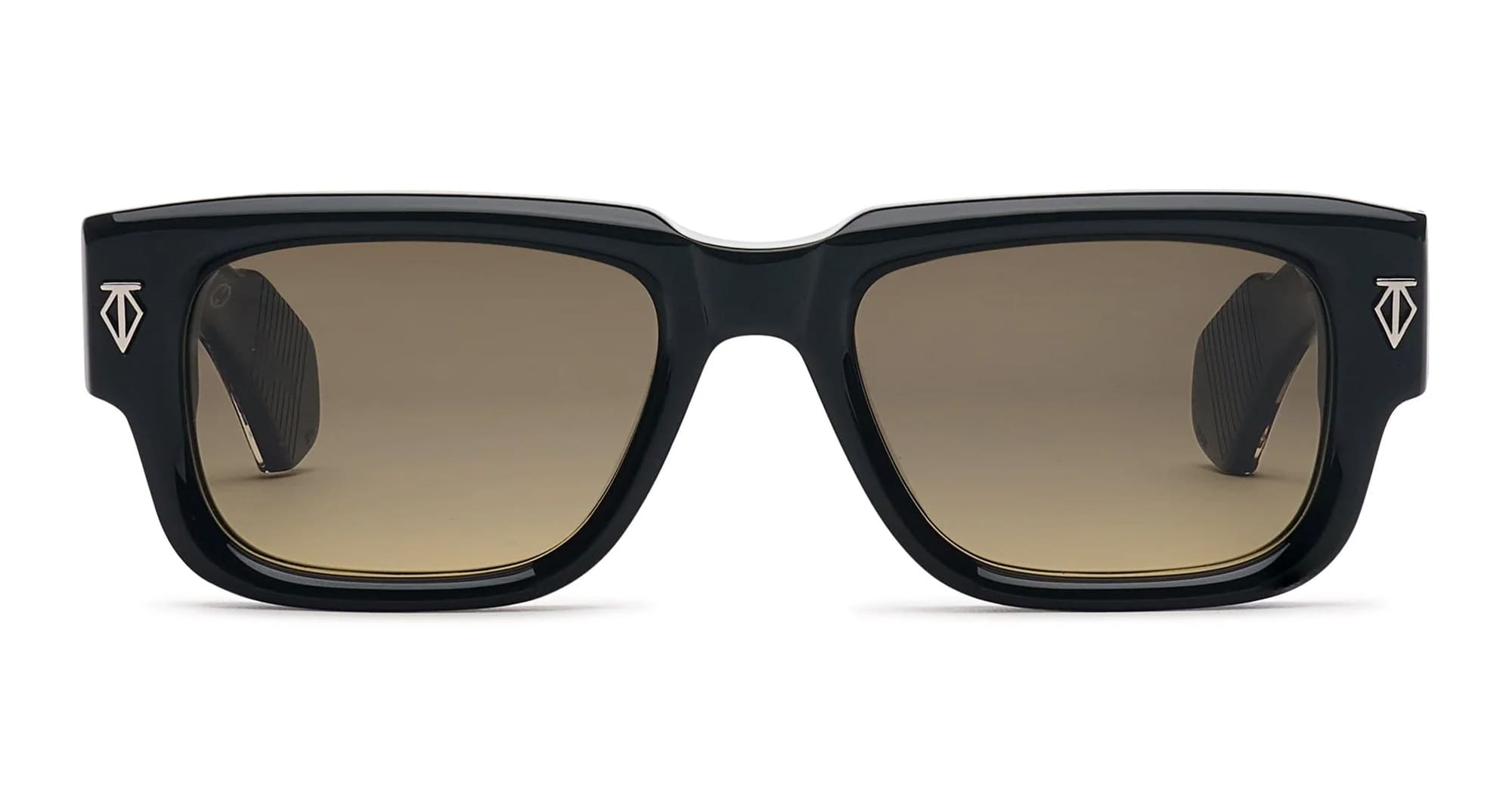 Ottica Mondello Roma - T HENRI - TAAB - TAYCAN - SHOWDOW II - Acetate - shape Squared - Black - EYEWEAR - SUNGLASSES - Unisex,Uomo,Donna,Women,Men - lens Gradient blue - Made In Japan