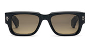 Ottica Mondello Roma - T HENRI - TAAB - TAYCAN - SHOWDOW II - Acetate - shape Squared - Black - EYEWEAR - SUNGLASSES - Unisex,Uomo,Donna,Women,Men - lens Gradient blue - Made In Japan