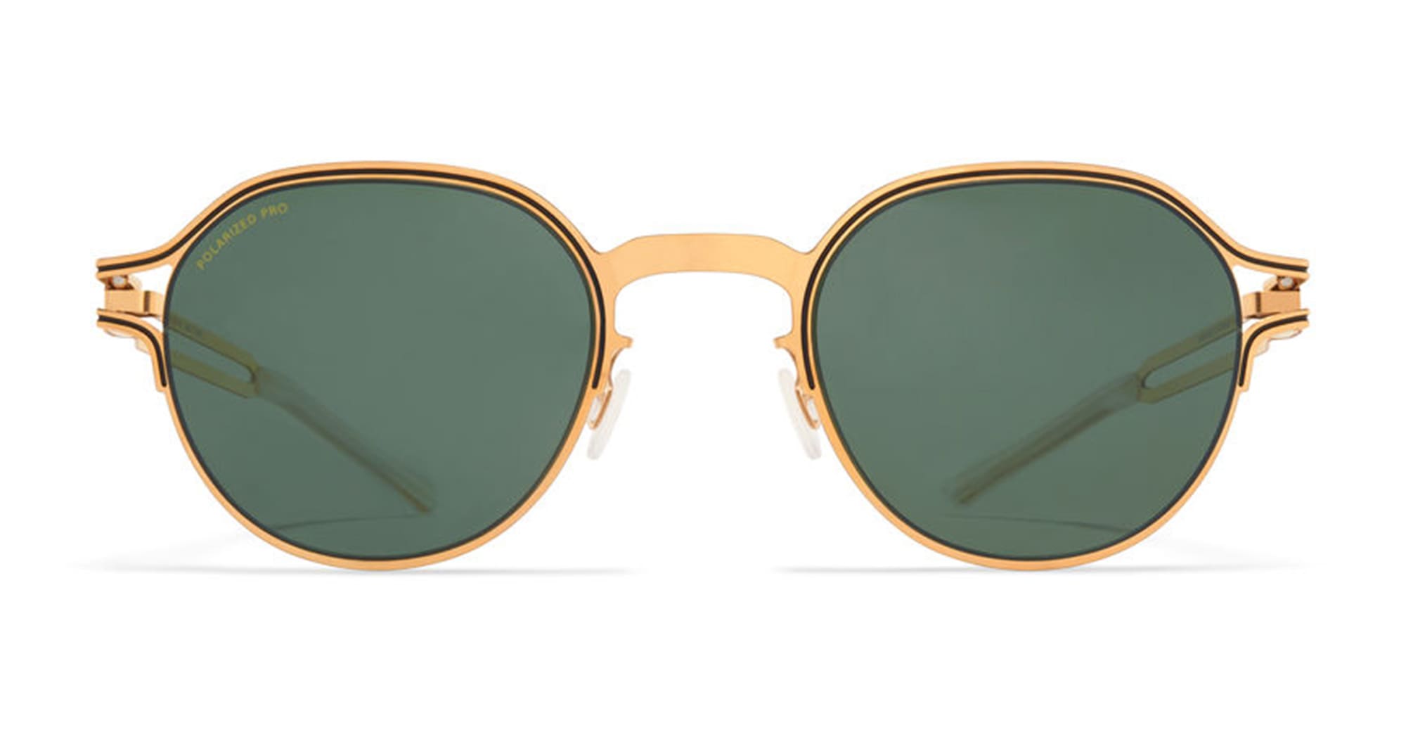 Ottica Mondello Roma - Mykita - 10085124 - VAASA - GOLD / BLACK - stainless steel - shape Pantos - Gold - EYEWEAR - SUNGLASSES - Uomo,Men - lens Green - Made In Germany