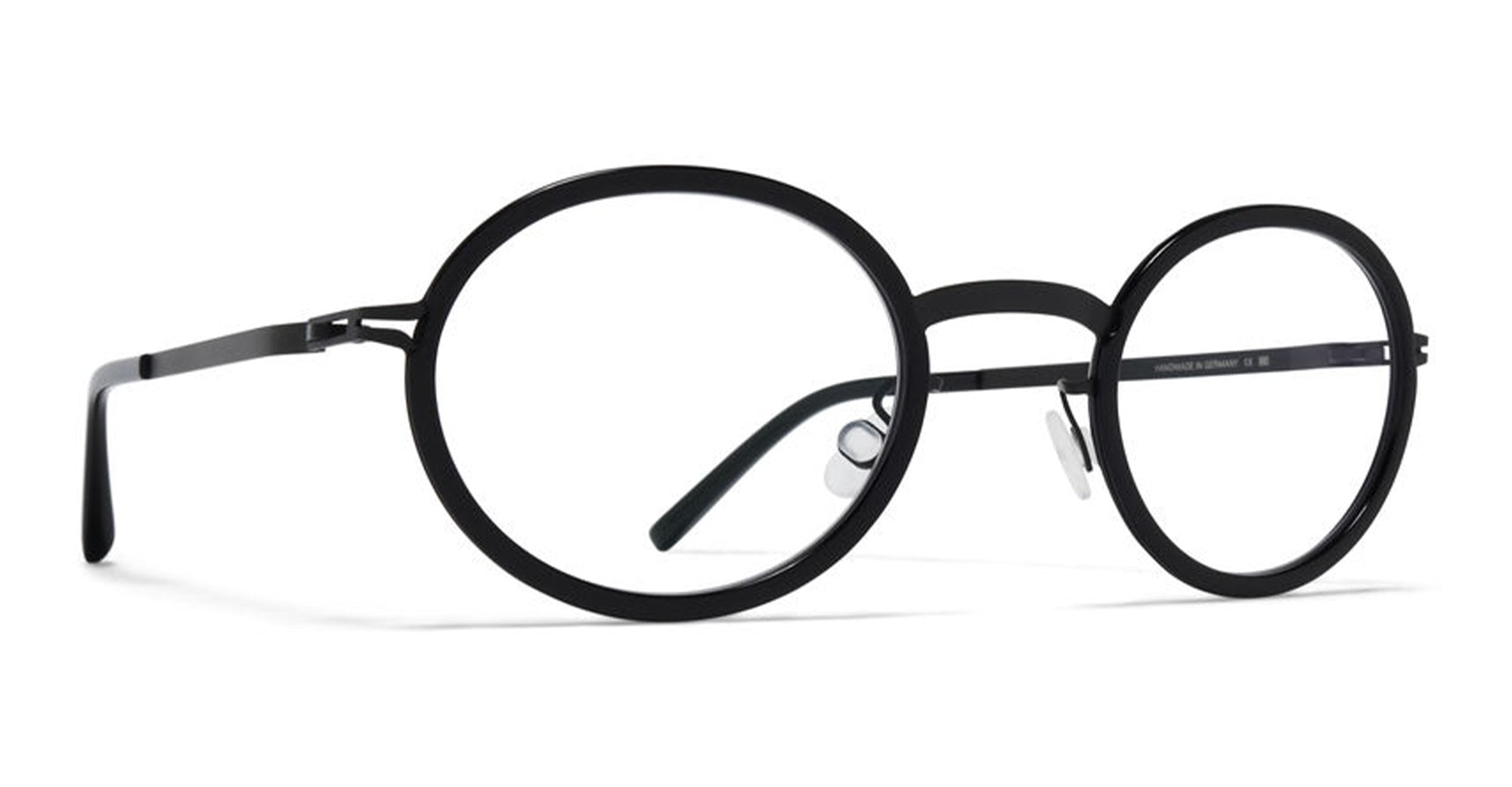 Ottica Mondello Roma - Mykita - 10089689 - BERTHOLD - A6 Black RX - stainless steel - shape Oval - Black - EYEWEAR - EYEGLASSES - Unisex,Uomo,Donna,Women,Men - lens  - Made In Germany