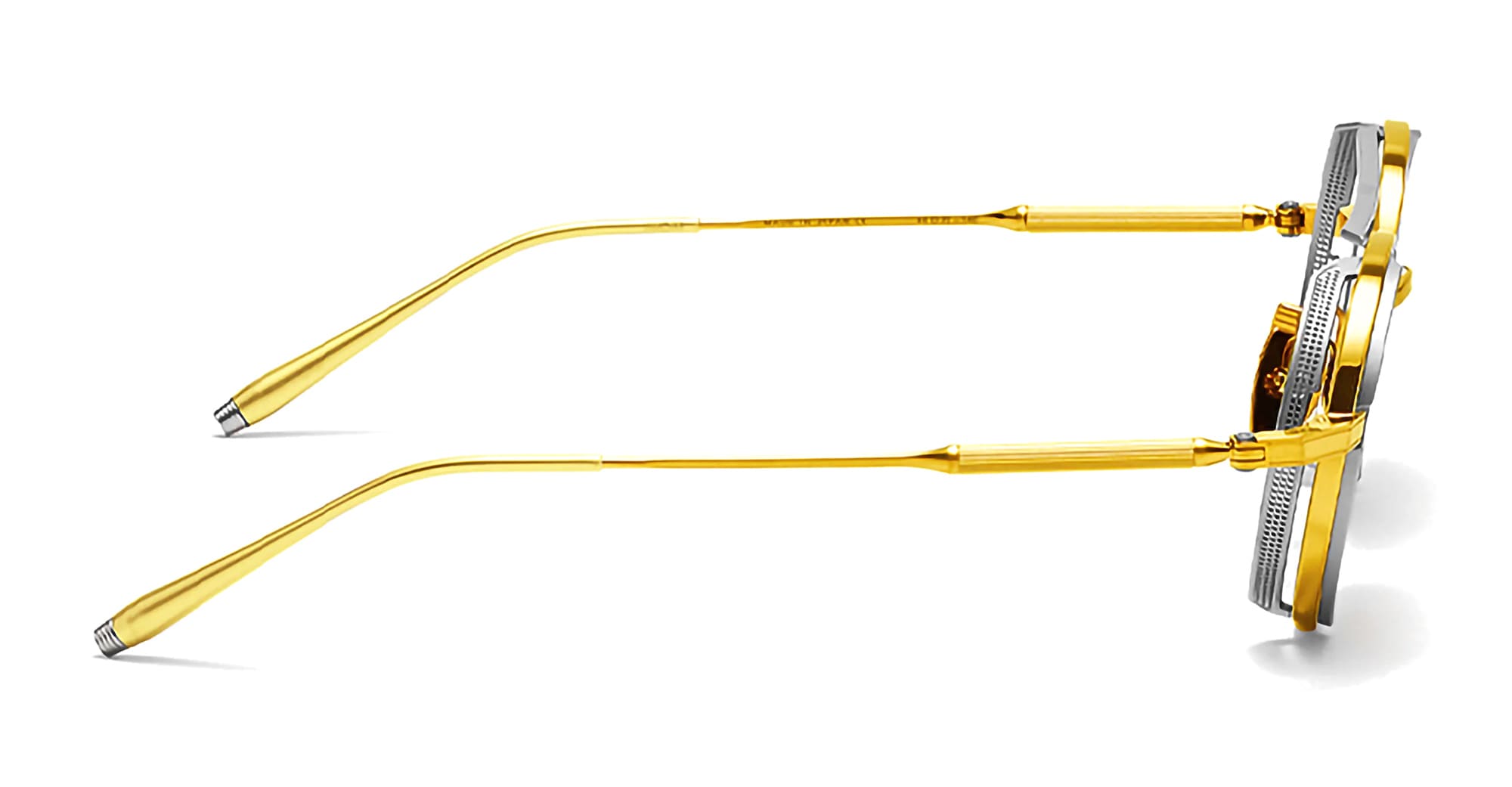 Ottica Mondello Roma - Akoni - AKS-505F-46 - ERIS - 18K GOLD PLATED (LIMITED EDITION) - Titanium - shape  - Gold - EYEWEAR - SUNGLASSES - Unisex,Uomo,Donna,Women,Men - lens  - Made In Japan