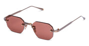 Ottica Mondello Roma - Akoni - AKS-308B-47 - JUNO-ONE - ANTIQUE 12K GOLD - Titanium - shape Octagonal - Gold - EYEWEAR - SUNGLASSES - Unisex,Uomo,Donna,Women,Men - lens bronze - Made In Japan