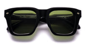 Ottica Mondello Roma - Daizo - A-S003-B1-PG01 - KIMIHIKO - black / green lens - Acetate - shape Squared - Black - EYEWEAR - SUNGLASSES - Unisex,Uomo,Donna,Women,Men - lens Green - Made In Japan