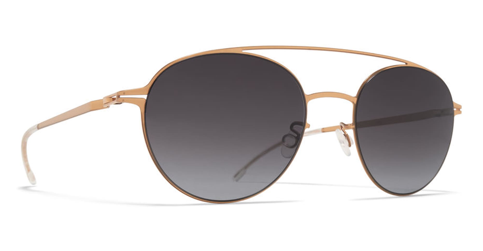 Ottica Mondello Roma - Mykita - 10091680 - REVA - POW1 / CHAMPAGNE GOLD - stainless steel - shape Aviator - Gold - EYEWEAR - SUNGLASSES - Unisex,Uomo,Donna,Women,Men - lens Gradient brown - Made In Germany
