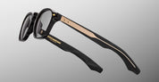 Ottica Mondello Roma - Jacques Marie Mage - JMMZPX-K43 - ZEPHIRIN 47 - GRIFFIN - Acetate - shape Squared - Black - EYEWEAR - SUNGLASSES - Unisex,Uomo,Donna,Women,Men - lens Grey - Made In Japan