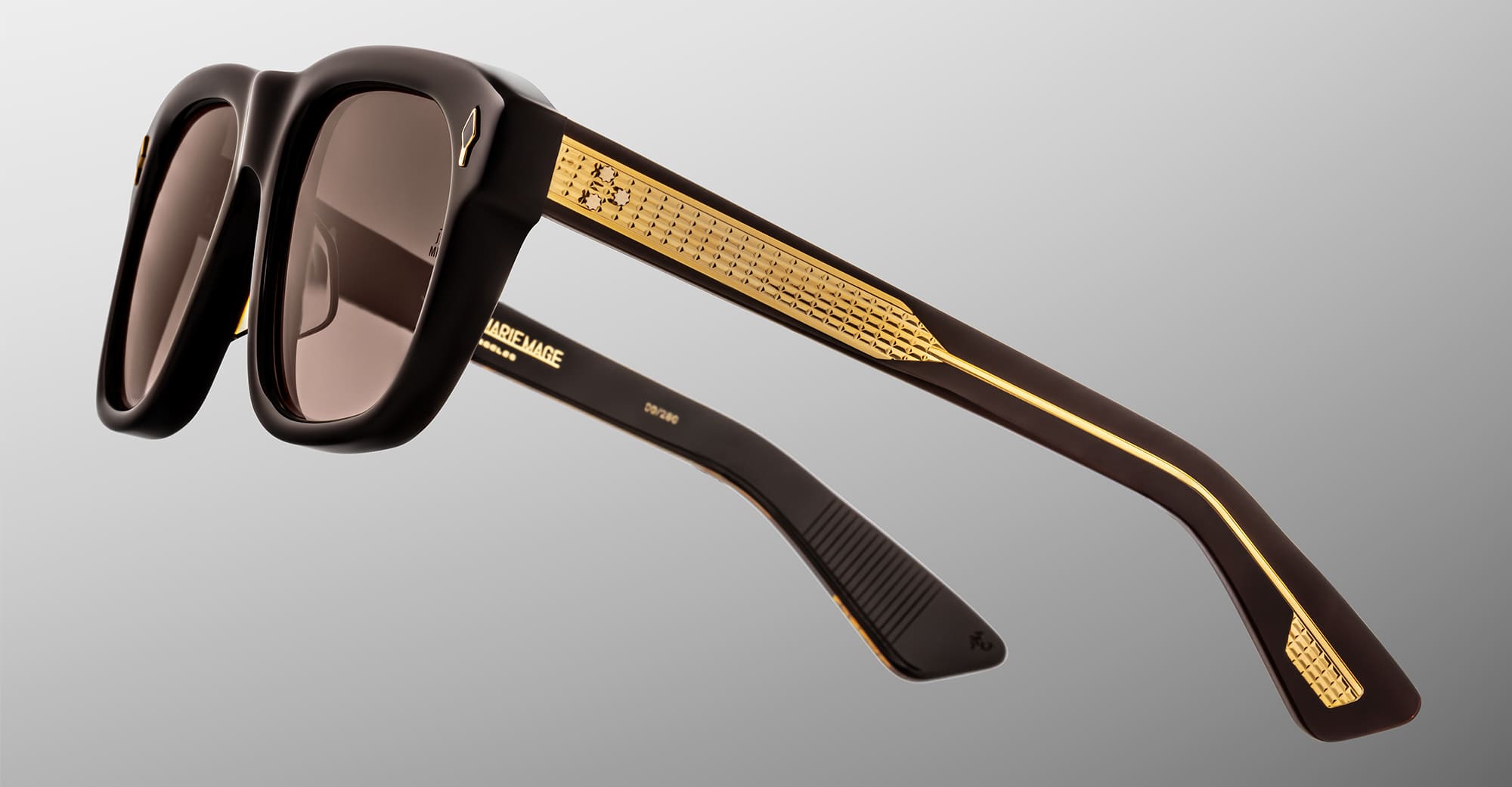 Ottica Mondello Roma - Jacques Marie Mage - JMMYV-B17 - YVES EPOXY II - GANACHE - Acetate - shape Squared - brown - EYEWEAR - SUNGLASSES - Unisex,Uomo,Donna,Women,Men - lens Gradient brown - Made In Japan