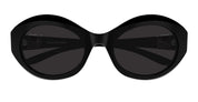 Ottica Mondello Roma - Balenciaga - BB0460S-001 - BB0460S-001 - BLACK/ ASIAN SMART FITTING - Acetate - shape Round - Black - EYEWEAR - SUNGLASSES - Unisex,Uomo,Donna,Women,Men - lens Grey - Made In Italy