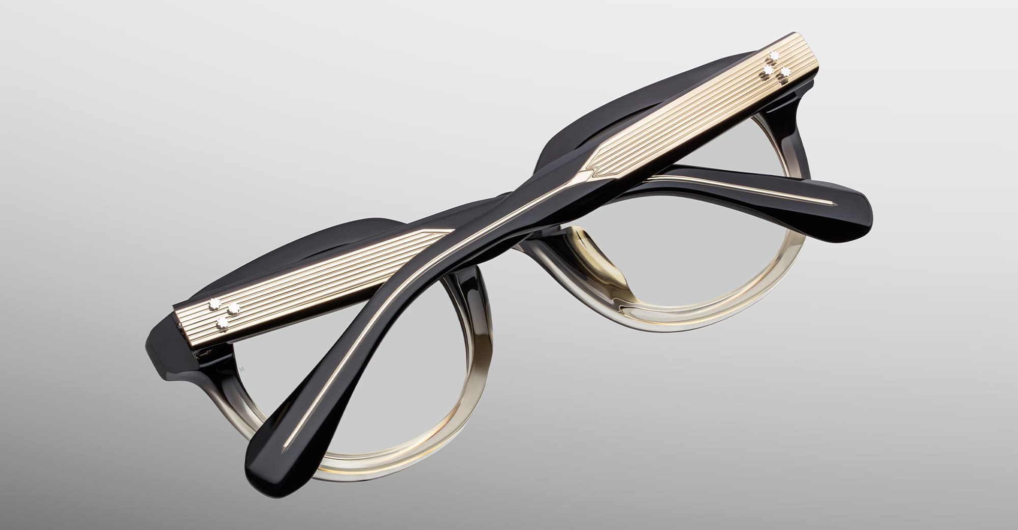 Ottica Mondello Roma - Jacques Marie Mage - JMMRFERX-3R - MATSU - BLACK FADE RX - ASIAN FIT - Acetate - shape Panto - Black - EYEWEAR - EYEGLASSES - Unisex,Uomo,Donna,Women,Men - lens Clear - Made In Japan