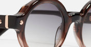 Ottica Mondello Roma - John Dalia - P13-C148-50 - Project 13 (50) - C148 Bicolore Brown - Rose Gold - Acetate - shape Round - brown, gold - EYEWEAR - SUNGLASSES - Unisex,Uomo,Donna,Women,Men - lens Gradient grey - Made In France