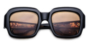 Ottica Mondello Roma - Jacques Marie Mage - JMMMF-K31 - MARIANNE FAITHFULL: EVELYN - MONDAY - Acetate - shape Squared - Black - EYEWEAR - SUNGLASSES - Donna,Women - lens sepia - Made In Japan