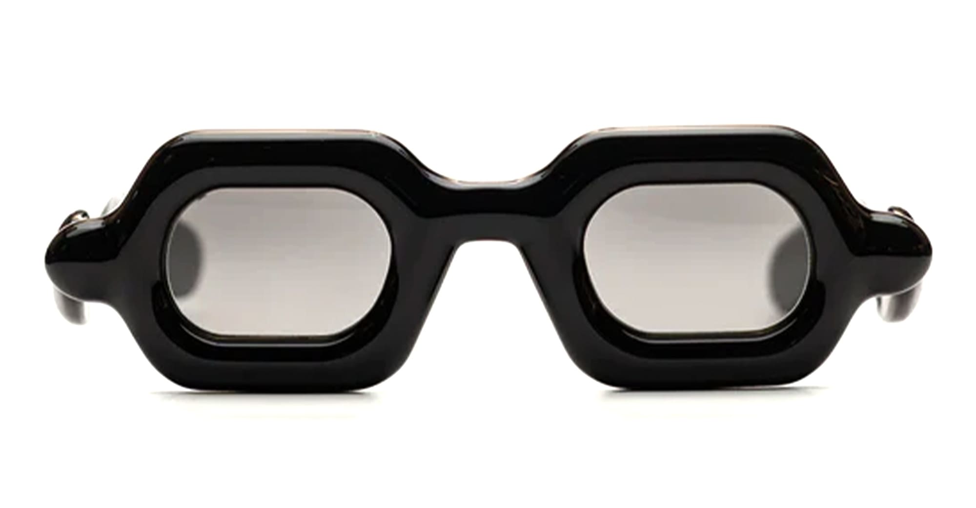 Ottica Mondello Roma - Paloceras - DB-SX - PEBBLE - Double Black SX - Acetate - shape Squared - Black - EYEWEAR - SUNGLASSES - Unisex,Uomo,Donna,Women,Men - lens Gradient grey - Made In China