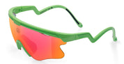 Ottica Mondello Roma - Alba Optics - 8050054518442 - DELTA LEI - PISTACHIO / VZUM F-LENS FIRE - Tr90 - shape Mask - green - EYEWEAR - SUNGLASSES - Unisex,Uomo,Donna,Women,Men - lens red - Made In Italy