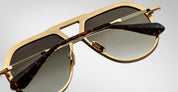 Ottica Mondello Roma - Jacques Marie Mage - JMMEK-18F - LOCKHEED - GENEVA - Titanium - shape Aviator - Gold - EYEWEAR - SUNGLASSES - Unisex,Uomo,Donna,Women,Men - lens Green - Made In Japan