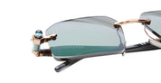 Ottica Mondello Roma - Kuboraum - KRSP64BZHB000040 - MASK P64 BZ HB - BRONZE - Acetate - shape Rectangular - bronze brown - EYEWEAR - SUNGLASSES - Unisex,Uomo,Donna,Women,Men - lens Green - Made In Italy