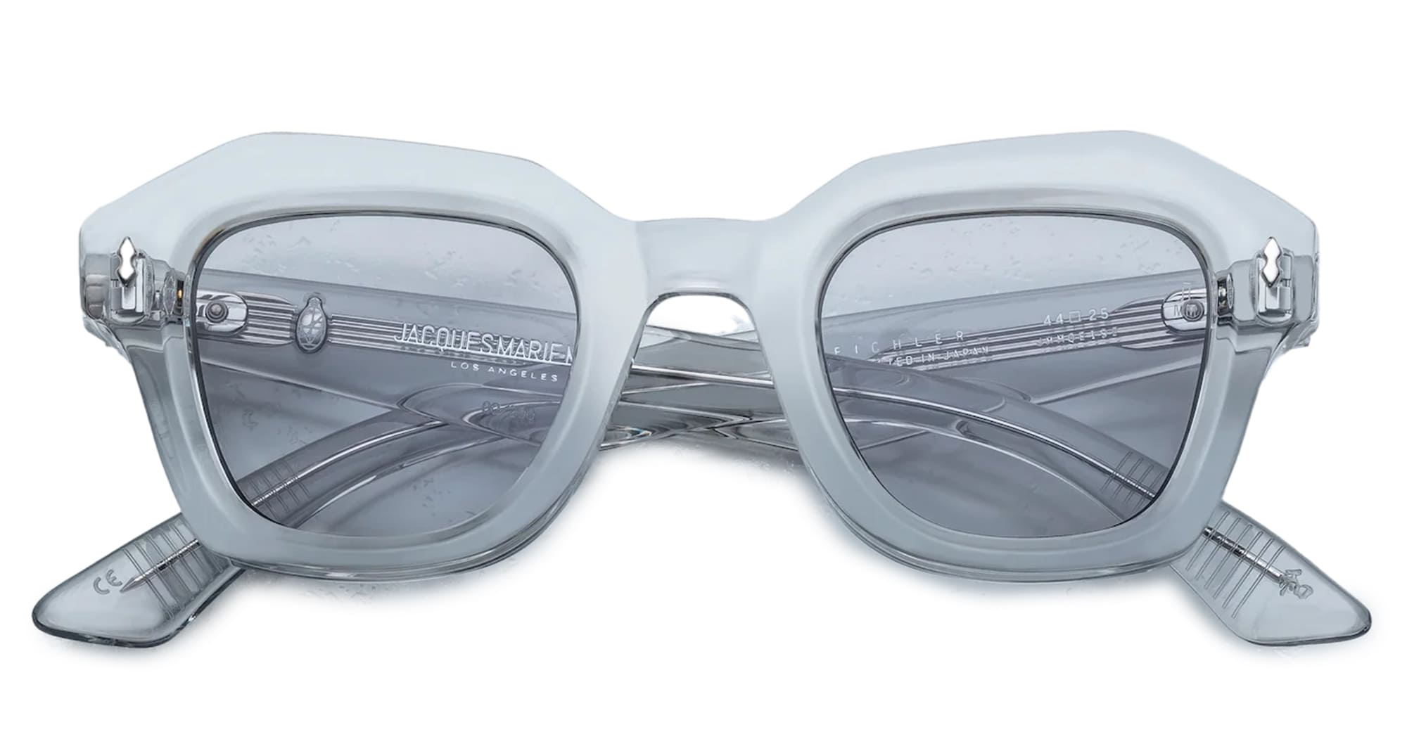 Ottica Mondello Roma - Jacques Marie Mage - JMMQE-15Z - EICHLER - SULFUR - Acetate - shape Squared - transparent beige - EYEWEAR - SUNGLASSES - Donna,Women - lens Grey - Made In Japan