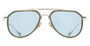 Ottica Mondello Roma - Cutler and Gross - GFLE-025-57-02 - THE GREAT FROG - TRIUMPH - SILVER / OLIVE - Titanium - shape Aviator - Silver - EYEWEAR - SUNGLASSES - Uomo,Men - lens Blue - Made In Italy