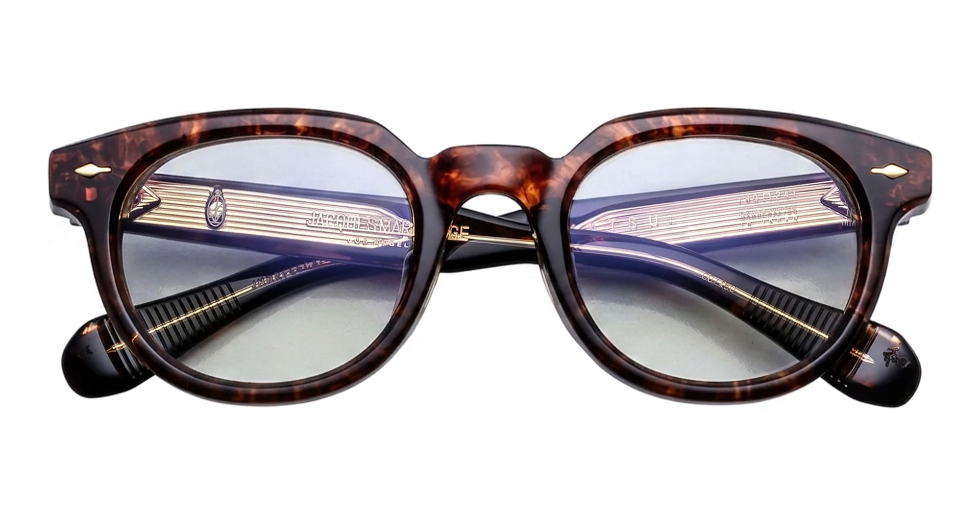 Ottica Mondello Roma - Jacques Marie Mage - JMMRFERX-5C - MATSU - ARGYLE RX - ASIAN FIT - Acetate - shape Panto - Havana - EYEWEAR - EYEGLASSES - Unisex,Uomo,Donna,Women,Men - lens Clear - Made In Japan