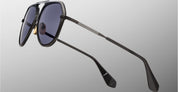 Ottica Mondello Roma - Jacques Marie Mage - JMMFW-G4 - MAXIME - SOHO - Acetate, titanium - shape Navigator - Black - EYEWEAR - SUNGLASSES - Unisex,Uomo,Donna,Women,Men - lens Grey - Made In Japan