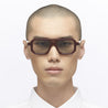 Ottica Mondello Roma - Kuboraum - KRS0P8DR0000002F - MASK P8 - DARK RED - Acetate - shape  - red - EYEWEAR - SUNGLASSES - Uomo,Men - lens  - Made In Italy