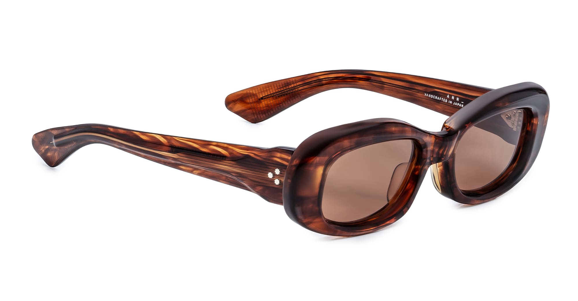 Ottica Mondello Roma - Jacques Marie Mage - JMMKT-18P - ANN - BOURBON - Acetate - shape Oval - Havana - EYEWEAR - SUNGLASSES - Unisex,Uomo,Donna,Women,Men - lens Brown - Made In Japan