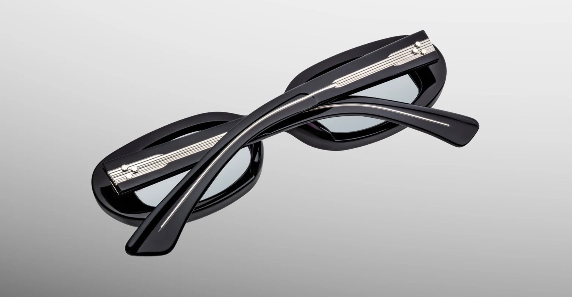 Ottica Mondello Roma - Jacques Marie Mage - JMMBES-K3 - BESSET - BLACK MIRROR - Acetate - shape Oval - Black - EYEWEAR - SUNGLASSES - Donna,Women - lens silver - Made In Japan