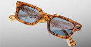Ottica Mondello Roma - Jacques Marie Mage - JMMCB-13U - CASABLANCA - CAIRO - Acetate - shape Rectangular - Havana - EYEWEAR - EYEGLASSES - Unisex,Uomo,Donna,Women,Men - lens Blue - Made In Japan
