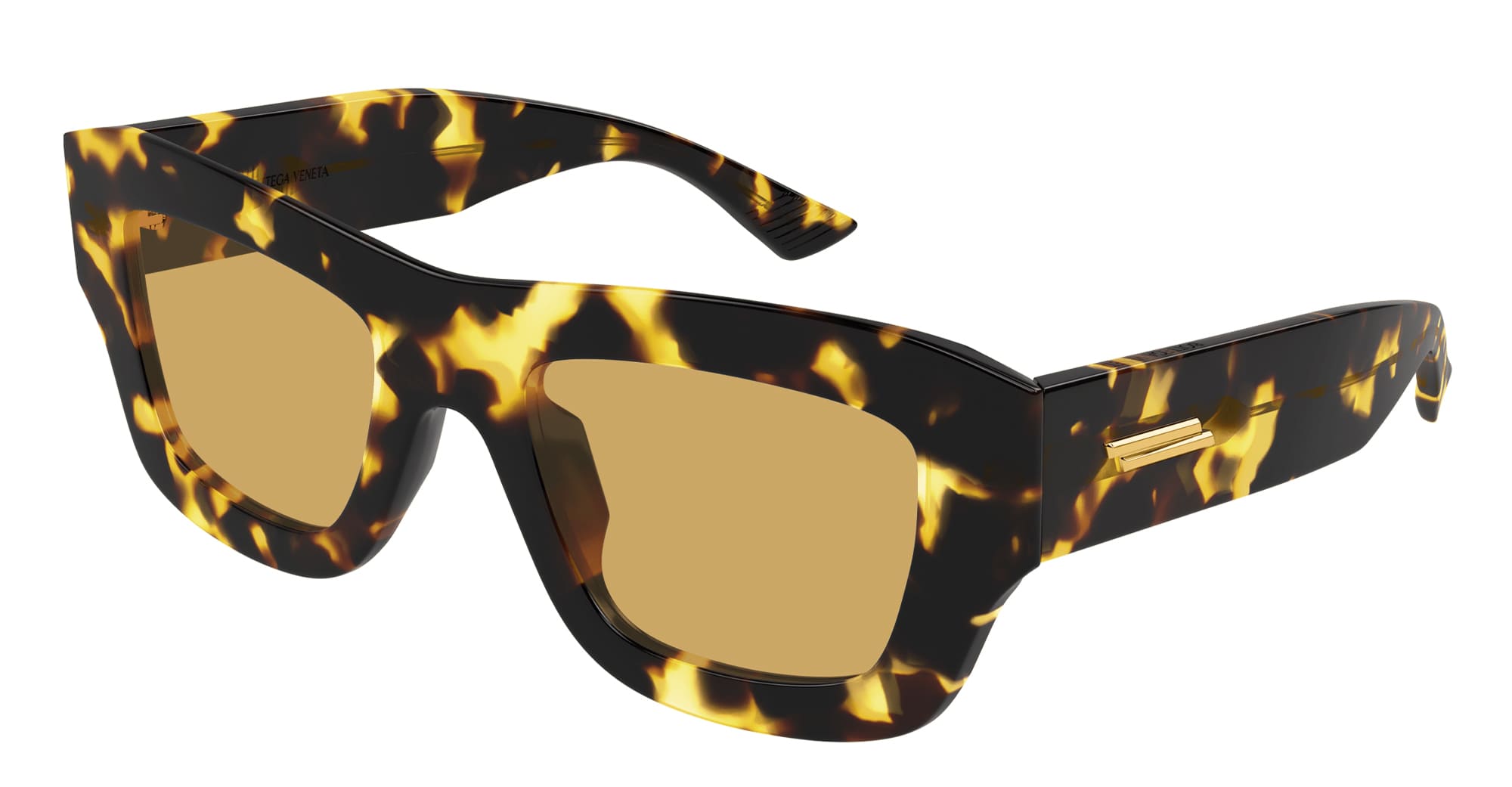 Ottica Mondello Roma - Bottega Veneta - BV1357S-003 - BV1357S-003 - HAVANA - Acetate - shape Squared - Havana - EYEWEAR - SUNGLASSES - Donna,Women - lens Brown - Made In Japan