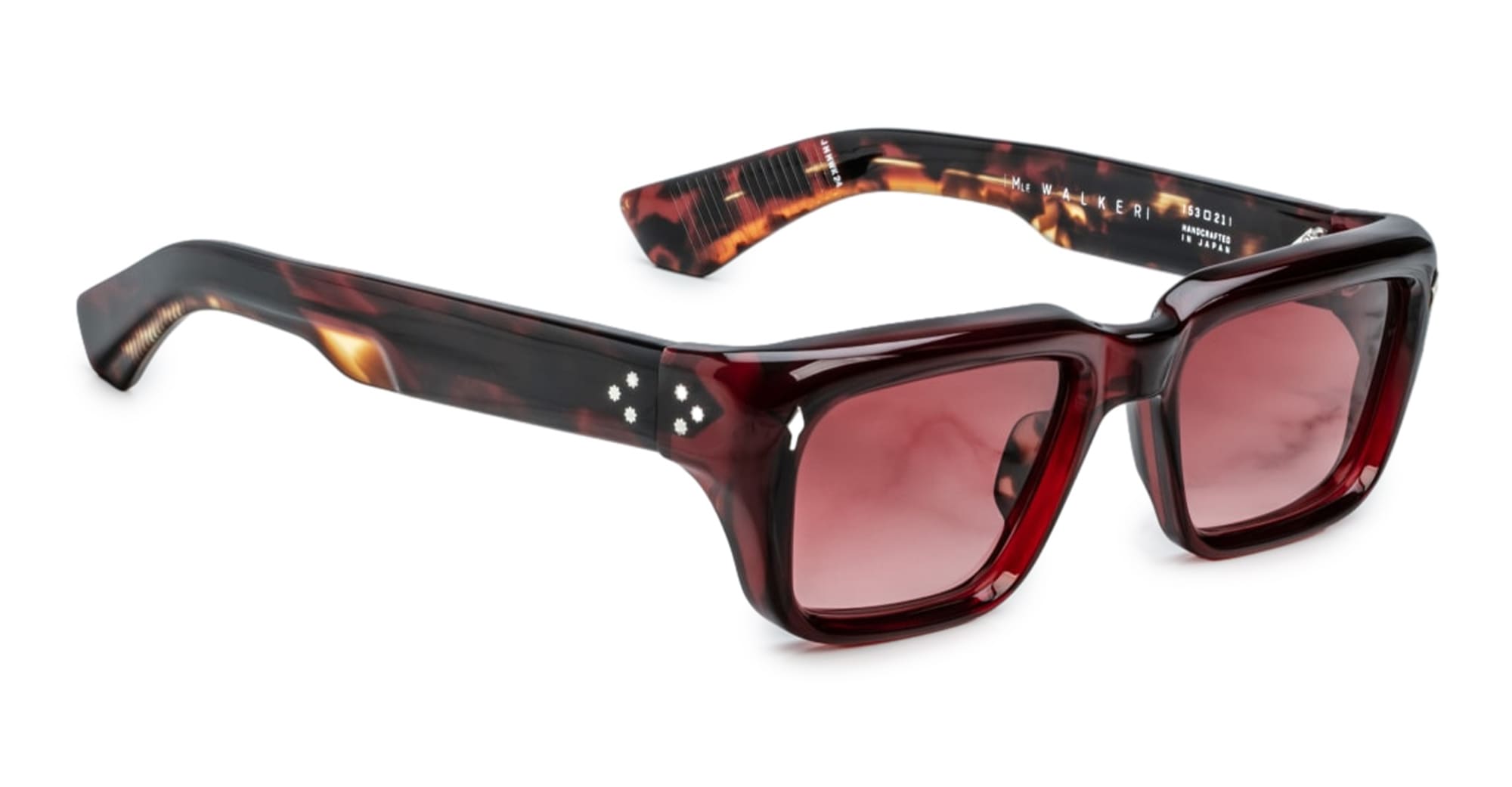 Ottica Mondello Roma - Jacques Marie Mage - JMMWK-24 - WALKER - BURGUNDY - Acetate - shape Rectangular - burgundy - EYEWEAR - SUNGLASSES - Uomo,Men - lens red - Made In Japan