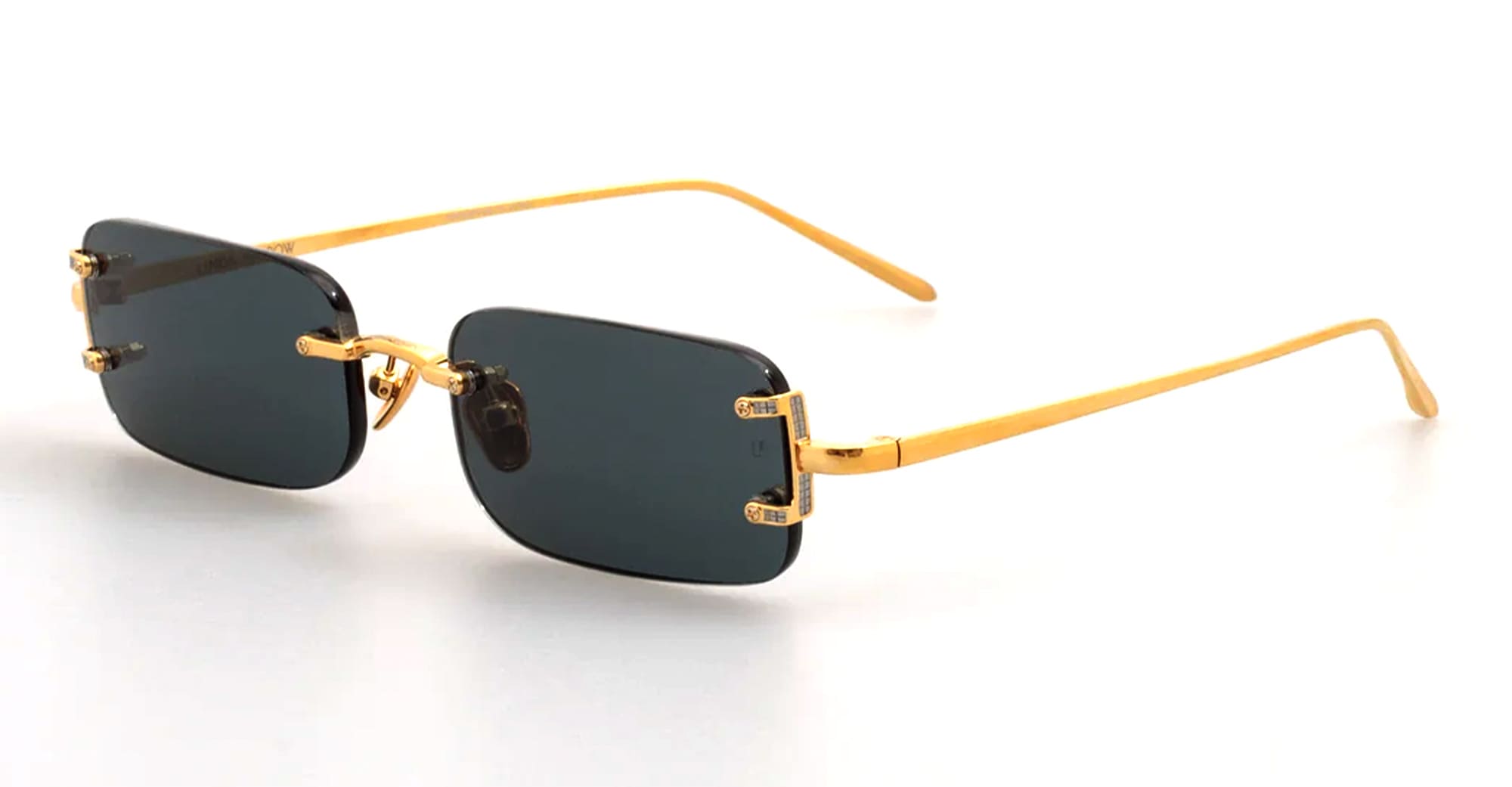 LINDA FARROW Taylor - yellow gold / green lens – Mondello 1962