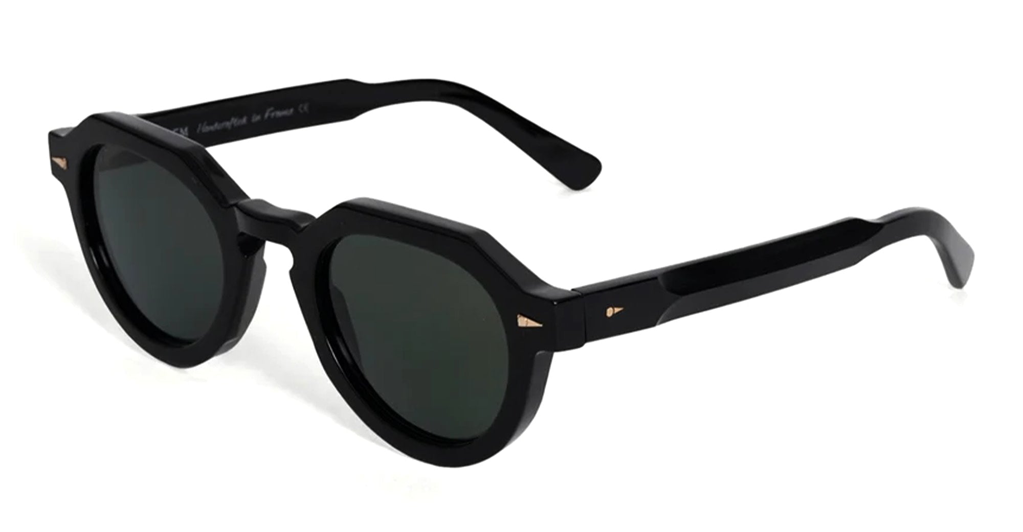 Ottica Mondello Roma - Ahlem - AHL.000793.SUN - Grenelle - Black / Grey Lens - Acetate - shape Panto - Black - EYEWEAR - SUNGLASSES - Unisex,Uomo,Donna,Women,Men - lens Grey - Made In France