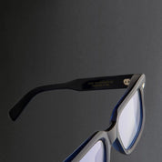 Ottica Mondello Roma - Cutler and Gross - CGOP-1410-49-03 - 1410 - CLASSIC BLUE NAVY RX - Acetate - shape Squared - blue - EYEWEAR - EYEGLASSES - Unisex,Uomo,Donna,Women,Men - lens Clear - Made In Italy