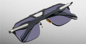 Ottica Mondello Roma - Jacques Marie Mage - JMMSVR-58 - SILVERTON - RAVEN - Acetate, titanium - shape Squared - Black - EYEWEAR - SUNGLASSES - Unisex,Uomo,Donna,Women,Men - lens Grey - Made In Japan