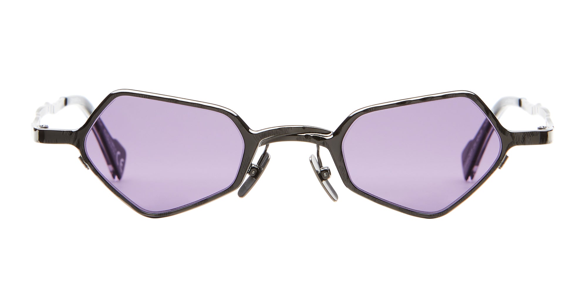 Ottica Mondello Roma - Kuboraum - KRSZ25GM000000VC - MASK Z25 - GUNMETAL - metal, acetate - shape Geometrical - dark grey - EYEWEAR - SUNGLASSES - Unisex,Uomo,Donna,Women,Men - lens violet - Made In Italy